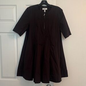 COS Dark Brown Midi Dress